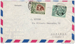 1955 LETTERA PAR AVION  NICOSIA - Storia Postale