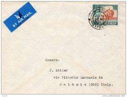 1955 LETTERA PAR AVION - Storia Postale