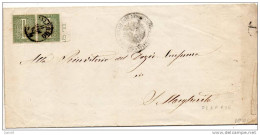 1865  STORIA POSTALE LETTERA CON ANNULLO PALERMO - Storia Postale