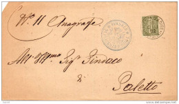 1882   STORIA POSTALE LETTERA CON ANNULLO  PIACENZA D'ADIGE PADOVA - Storia Postale