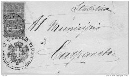 1890  STORIA POSTALE LETTERA CON ANNULLO S.GIORGIO PIACENTINO PIACENZA - Storia Postale