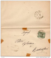 1888   STORIA POSTALE LETTERA CON ANNULLO SIENA + RADICOFANI - Storia Postale