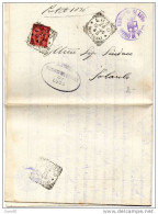 1895 STORIA POSTALE LETTERA CON ANNULLO LUGO RAVENNA + SOLAROLO - Storia Postale