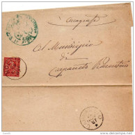 1887   STORIA POSTALE LETTERA CON ANNULLO  NOCETO PARMA - Storia Postale