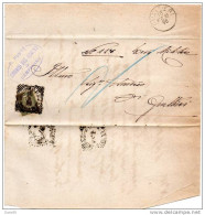 1896  STORIA POSTALE LETTERA CON ANNULLO CAMPEGINE REGGIO EMILIA - Storia Postale
