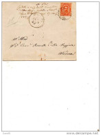 1882  LETTERA CON ANNULLO CARPI MODENA - Storia Postale