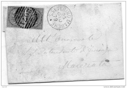 1879   STORIA POSTALE LETTERA CON ANNULLO NUMERALE  SAN SEVERINO MARCHE MACERATA - Storia Postale