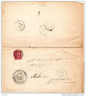 1881  LETTERA CON ANNULLO SECUGNAGO LODI + CODOGNO - Storia Postale