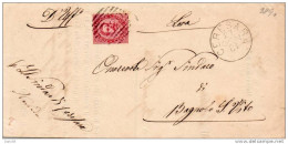 1881   STORIA POSTALE LETTERA CON ANNULLO CERESARA  MANTOVA - Storia Postale