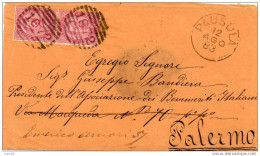 1883   STORIA POSTALE LETTERA CON ANNULLO PAUSULA  MACERATA - Storia Postale