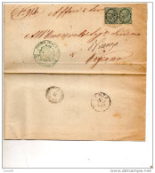 1879 LETTERA CON ANNULLO MONTAGNANA - Storia Postale