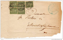 1878 FRONTESPIZIO CON ANNULLO MONTEFIASCONE  VITERBO - Storia Postale