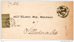 1888 LETTERA CON ANNULLO CORREGGIO - Storia Postale