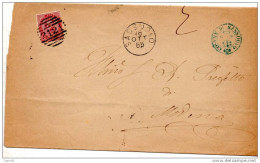 1885  LETTERA  CON ANNULLO SASSUOLO - Storia Postale