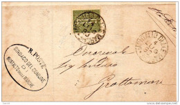1893 LETTERA CON ANNULLO MONTALO DELLE MARCHE ASCOLI PICENO - Storia Postale