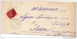 1881 LETTERA CON ANNULLO CASTELPONZONE     CREMONA - Storia Postale