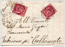 1889  LETTERA  CON ANNULLO REGGIO NELL'EMILIA - Storia Postale