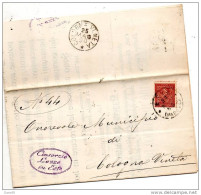 1890  LETTERA CON ANNULLO COLOGNA VENETA VERONA - Storia Postale