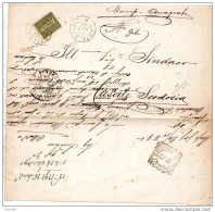 1891 LETTERA CON ANNULLO CASTELBALDO  PADOVA - Storia Postale