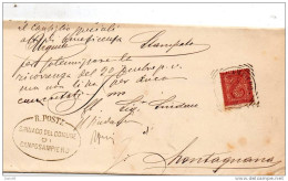1899 LETTERA CON ANNULLO CAMPOSAMPIERO PADOVA - Storia Postale