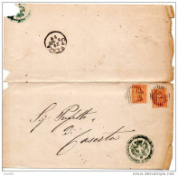1883  LETTERA  CON ANNULLO  CASERTA - Storia Postale