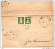 1881 LETTERA CON ANNULLO MACERATA + ANCONA - Storia Postale