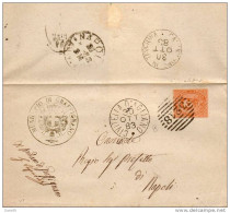 1883  LETTERA  CON ANNULLO CIVITELLA D' AGLIANO  VITERBO - Storia Postale