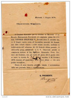 1878 LETTERA CON ANNULLO MACERATA - Storia Postale