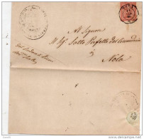 LETTERA  CON ANNULLO NOLA NAPOLI - Storia Postale