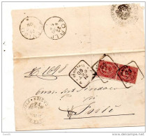 1890  LETTERA CON ANNULLO CASIER  TREVISO - Storia Postale