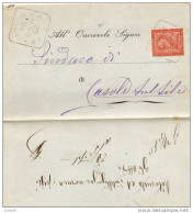 1895  LETTERA CON ANNULLO CASIER  TREVISO - Storia Postale