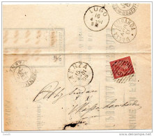 1881   LETTERA CON ANNULLO NUMERALE  FAENZA RAVENNA  + LUGO + MASSA LOMBARDA - Storia Postale