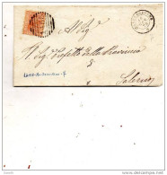 1879 LETTERA CON ANNULLO MONTECORVINO  SALERNO - Storia Postale