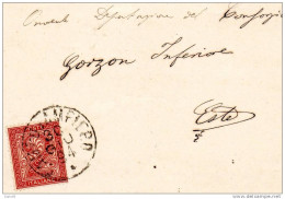 1894  LETTERA   CON ANNULLO CAMPOSAMPIERO PADOVA - Storia Postale