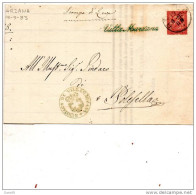 1883  LETTERA CON ANNULLO VILLAMARZANA ROVIGO - Storia Postale