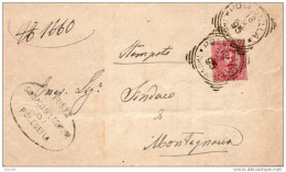 1895 LETTERA CON ANNULLO POLESEILA ROVIGO - Storia Postale