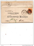 1880 LETTERA CON ANNULLO  TREVISO - Storia Postale