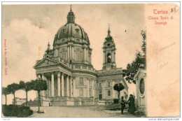 1903    CARTOLINA TORINO  ANNULLO A BANDIERA - Kirchen