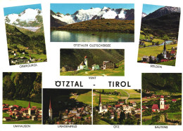 OETZ, MULTIPLE VIEWS, OTZTALER GLETSCHERSEE, OBERGURGL, MOUNTAIN, CHURCH, ARCHITECTURE, LAKE, AUSTRIA - Oetz