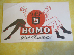 Buvard Ancien/Habillement / BAS-CHAUSSETTES/ BOMO/ Vers 1950-1970     BUV666 - Vestiario & Tessile