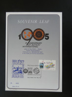 Encart Folder Souvenir Leaf Rotary International Israel 1995 - Covers & Documents