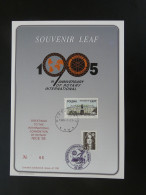 Encart Folder Souvenir Leaf Rotary International Convention De Nice Poland 1995 - Cartas & Documentos