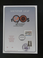 Encart Folder Souvenir Leaf Rotary International Convention De Nice Sweden 1995 - Cartas & Documentos