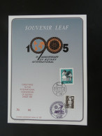 Encart Folder Souvenir Leaf Rotary International Convention De Nice Japan 1995 - Storia Postale