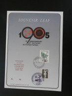 Encart Folder Souvenir Leaf Rotary International Convention De Nice Denmark 1995 - Lettres & Documents