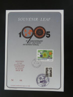 Encart Folder Souvenir Leaf Rotary International Convention De Nice Finland 1995 - Covers & Documents