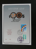 Encart Folder Souvenir Leaf Rotary International Convention De Nice Cyprus 1995 - Briefe U. Dokumente