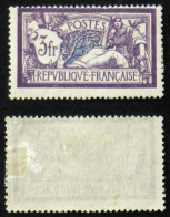 N° 206 3f MERSON Violet Et Bleu TB Neuf N* Cote 30€ - 1900-27 Merson