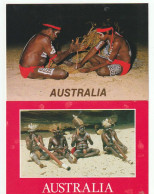 AUSTRALIA.Aboriginal Corroboree With Didgeridoos & Performing The Ancient Art Of Fire-making. 2 Postcards (new-unused) - Alice Springs