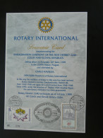 Encart Folder Souvenir Card Rotary International Czech & Slovalia Republic 1999 - Cartas & Documentos